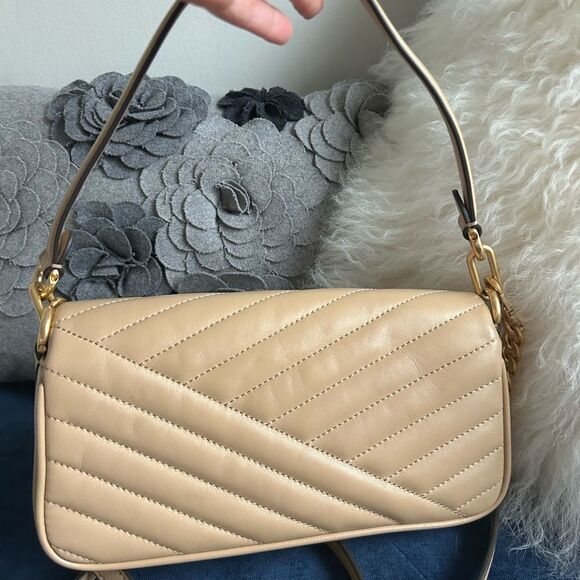 Tory Burch Tan Quilted Shoulder Bag - Picture 5 of 7